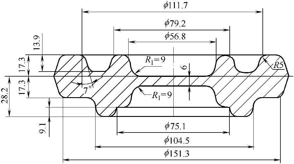 3.1.4 終鍛模膛的設(shè)計(jì)